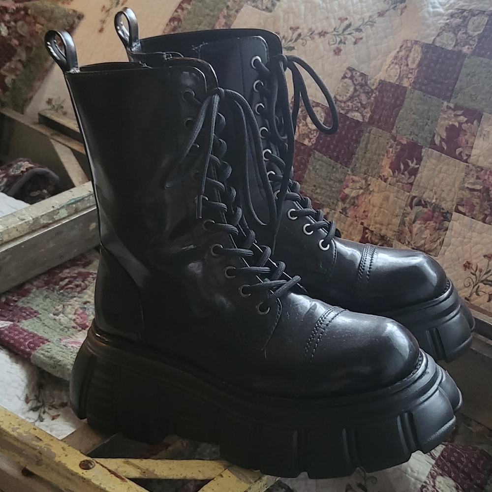 Jeffrey Campbell stomp boots